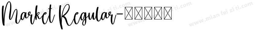 Market Regular字体转换